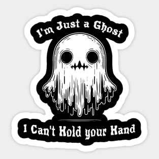 I'm Just a Cute Ghost Sticker
